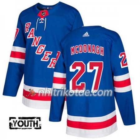 New York Rangers Trikot Ryan McDonagh 27 Adidas 2017-2018 Blau Authentic - Kinder